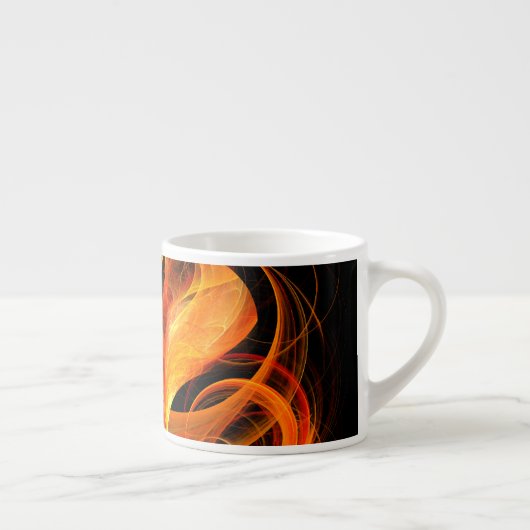 Fireball Abstract Art Espresso-Mok Espresso Kop (Rechts)
