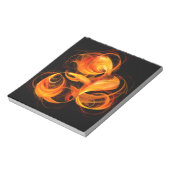 Fireball Abstract Art-laptop Notitieblok (Linkerzijde)