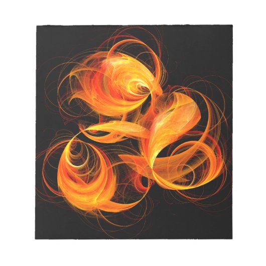 Fireball Abstract Art-laptop Notitieblok (Voorkant)