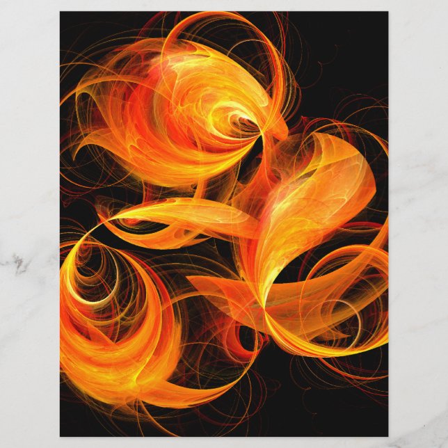 Fireball Abstract Art Letterhead (Voorkant)