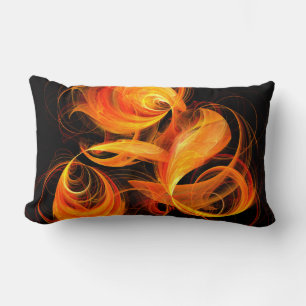 Fireball Abstract Art Lumbar Pillow Kussen
