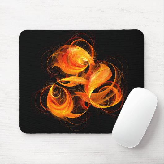 Fireball Abstract Art Mousepad Muismat (Met muis)