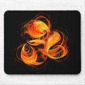 Fireball Abstract Art Mousepad Muismat (Voorkant)