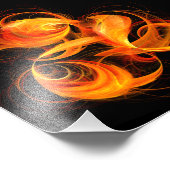 Fireball Abstract Art Photo Print Foto Afdruk (Hoek)