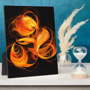 Fireball Abstract Art Plaque Fotoplaat