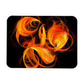 Fireball Abstract Art Premium Magnet Magneet (Horizontaal)