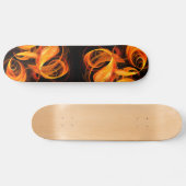 Fireball Abstract Art Skateboard (Horizontaal)