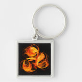 Fireball Abstract Art Small Sleutelhanger (Voorkant)