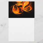 Fireball Abstract Art Stationery Briefpapier (Voorkant)