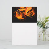Fireball Abstract Art Stationery Briefpapier (Staand voorkant)