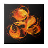 Fireball Abstract Art Tile Tegeltje (Voorkant)