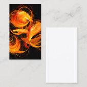 Fireball Abstract Art Visitekaartje (Voorkant / Achterkant)