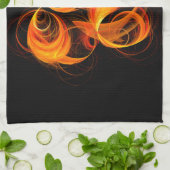 Fireball Abstracte Art Kitchen Towel Theedoek (Gevouwen)