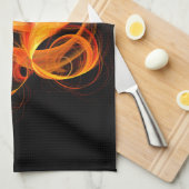 Fireball Abstracte Art Kitchen Towel Theedoek (Quarter Fold)