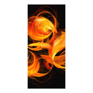 Fireball Abstracte Art-rackkaart Reclamekaart
