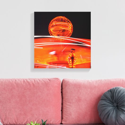 Fireball Canvas Afdruk (Insitu (Woonkamer))