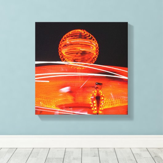 Fireball Canvas Afdruk (Insitu (Houten vloer))