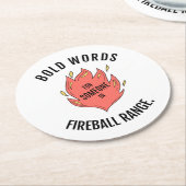 Fireball D&D Onderzetter (Gebogen)