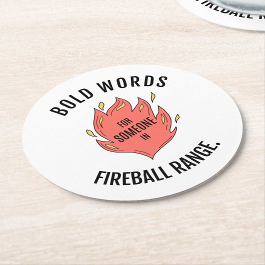 Fireball D&D Onderzetter (Gebogen)