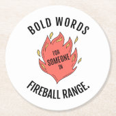 Fireball D&D Onderzetter (Voorkant)