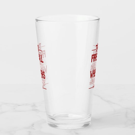Fireball Drink Humor Glass Cup Glas (Links)
