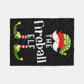 Fireball Elf Group Christmas Funny Pajama Party Fleece Deken (Voorkant (Horizontaal))