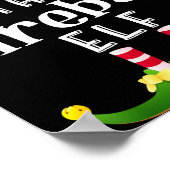 Fireball Elf Group Christmas Funny Pajama Party Poster (Hoek)