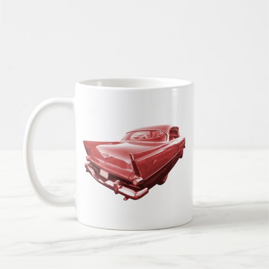 Fireball fury 1956 Plymouth tail fins Koffiemok (Links)