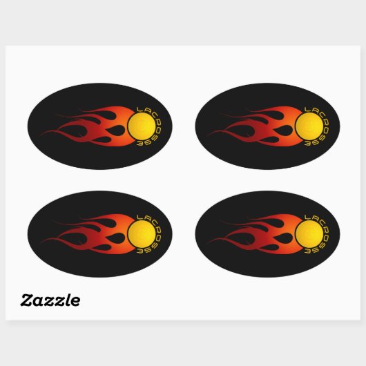 Fireball Ovale Sticker (Vel)