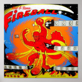 Fireball Pinball Poster (Voorkant)