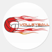 Fireball Ronde Sticker (Voorkant)