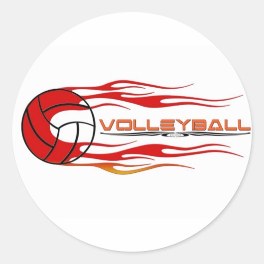 Fireball Ronde Sticker (Voorkant)