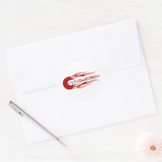 Fireball Ronde Sticker (Envelop)