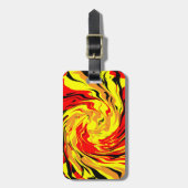 Fireball Spiral Bagagelabel (Voorkant verticaal)