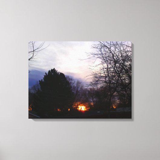 Fireball Sunrise Wrapped Canvas Afdruk (Voorkant)