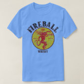 FIREBALL WHISKY 1984  RETRO STIJL T-SHIRT (Design voorkant)