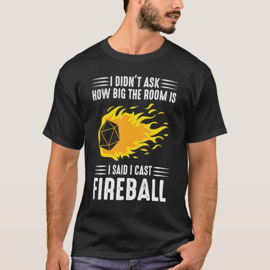 Fireballs Wizard Sorcerer T-shirt (Voorkant)