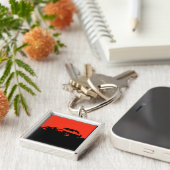 Firebird, 1969 - Rood op donkere sleutelhanger (Zijkant)