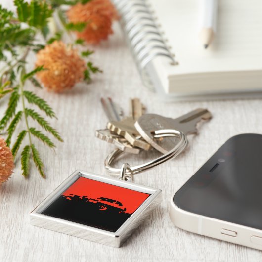 Firebird, 1969 - Rood op donkere sleutelhanger (Zijkant)