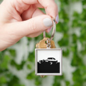 Firebird, 1969 - zwart op licht sleutelhanger (Hand)