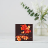 Firebird Abstract Art Professional dansen Vierkante Visitekaartje (Staand voorkant)