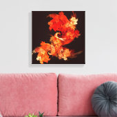 Firebird Abstract Black en White dansen Canvas Afdruk (Insitu (Woonkamer))