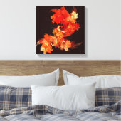 Firebird Abstract Black en White dansen Canvas Afdruk (Insitu (Slaapkamer))