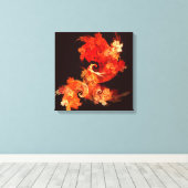 Firebird Abstract Quad Canvas afdrukken dansen (Insitu (Houten vloer))