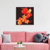 Firebird Abstract Quad Canvas afdrukken dansen (Insitu (Woonkamer))