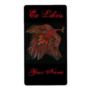 Firebird Boek Bord Sticker Rechthoek