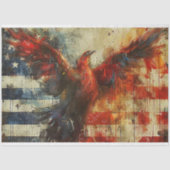 Firebird Eagle USA Vlag Decoupage Tissuepapier (Voorkant)