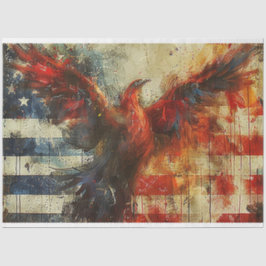 Firebird Eagle USA Vlag Decoupage Tissuepapier