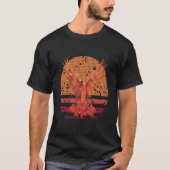 Firebird Fantasy Fire Phoenix stijgen uit as T-shirt (Voorkant)
