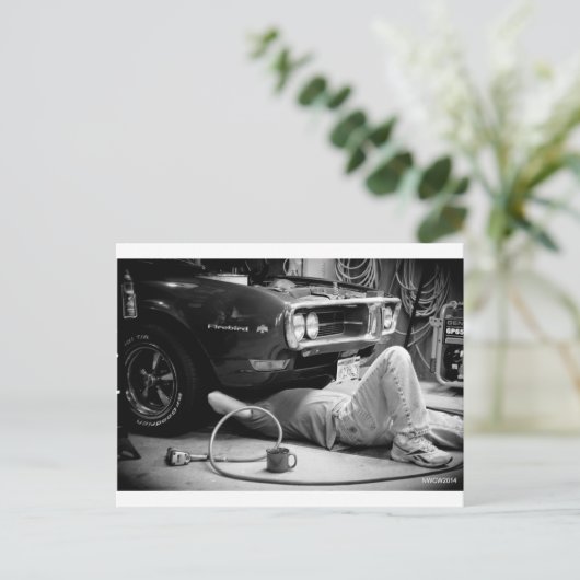 Firebird Mechanic Briefkaart (Staand voorkant)